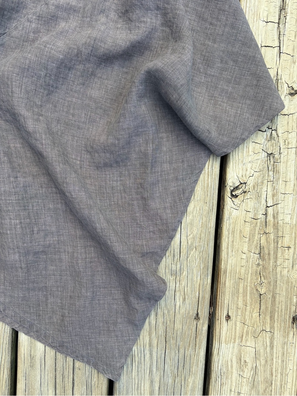 bryn Walker Linen Asymmetric Hem Midi Tunic Dress - Picture 3 of 6
